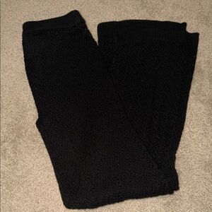 Women’s crochet Black Knit Swim Pants